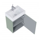Elita Meble Tiny zestaw łazienkowy 45 cm umywalka z szafką zielony mat RE020450151470