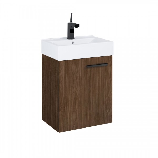 Elita Meble Tiny zestaw łazienkowy 45 cm umywalka z szafką orzech lincoln RE020451167060