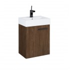 Elita Meble Tiny zestaw łazienkowy 45 cm umywalka z szafką orzech lincoln RE020451167060