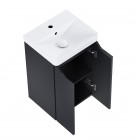 Elita Meble Helo Compact umywalka z szafką 40 cm czarny mat RE020400207160