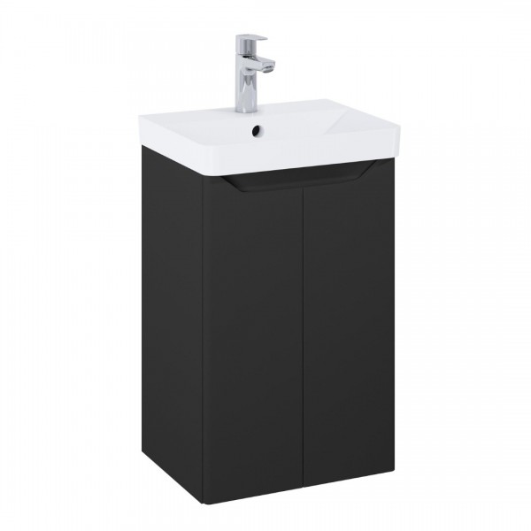 Elita Meble Helo Compact umywalka z szafką 40 cm czarny mat RE020400207160