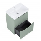 Elita Meble Helo Compact umywalka z szafką 50 cm zielony mat RE020500201470