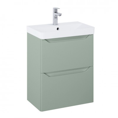 Elita Meble Helo Compact umywalka z szafką 50 cm zielony mat RE020500201470
