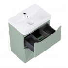 Elita Meble Helo Compact umywalka z szafką 50 cm zielony mat RE020500201470