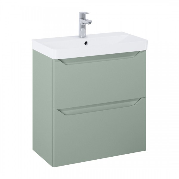 Elita Meble Helo Compact umywalka z szafką 60 cm zielony mat RE020600201470