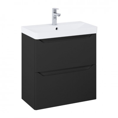 Elita Meble Helo Compact umywalka z szafką 60 cm czarny mat RE020600207160