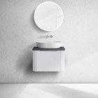 Oltens Hamnes blat naszafkowy 60 cm czarny mat 63012300