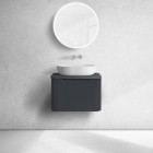 Oltens Hamnes blat naszafkowy 60 cm czarny mat 63012300