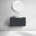 Oltens Hamnes blat naszafkowy 80 cm czarny mat 63013300