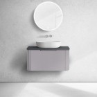 Oltens Hamnes blat naszafkowy 80 cm czarny mat 63013300