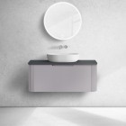 Oltens Hamnes blat naszafkowy 100 cm czarny mat 63014300