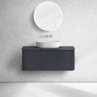 Oltens Hamnes blat naszafkowy 100 cm czarny mat 63014300