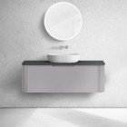 Oltens Hamnes blat naszafkowy 120 cm czarny mat 63015300