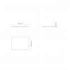 Oltens Hamnes blat naszafkowy 60 cm biały mat 63012000