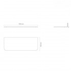 Oltens Hamnes blat naszafkowy 120 cm biały mat 63015000