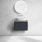 Oltens Hamnes szafka podumywalkowa 60 cm czarny mat 60022300