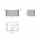 Oltens Hamnes szafka podumywalkowa 80 cm biały mat 60023000