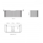 Oltens Hamnes szafka podumywalkowa 100 cm biały mat 60024000