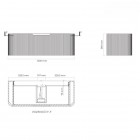 Oltens Hamnes szafka podumywalkowa 120 cm biały mat 60025000