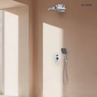 Oltens Molle zestaw prysznicowy podtynkowy deszczownica 26 cm chrom 36022100