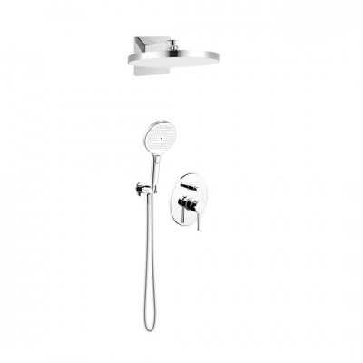 Oltens Molle zestaw prysznicowy podtynkowy deszczownica 32 cm chrom 36023100