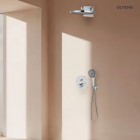 Oltens Hamnes zestaw prysznicowy podtynkowy deszczownica 26 cm chrom 36024100