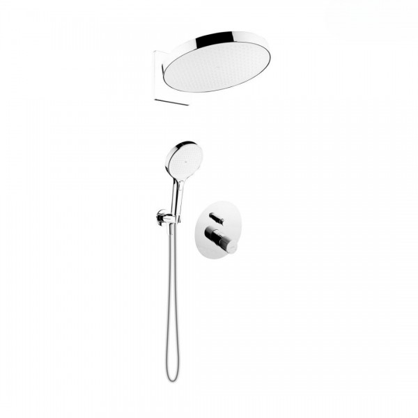 Oltens Hamnes zestaw prysznicowy podtynkowy deszczownica 32 cm chrom 36026100