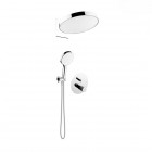 Oltens Hamnes zestaw prysznicowy podtynkowy deszczownica 32 cm chrom 36026100