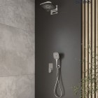 Oltens Hadsel zestaw prysznicowy podtynkowy deszczownica 32 cm chrom 36028100