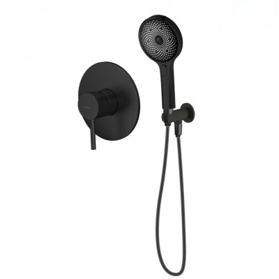 Oltens Molle zestaw prysznicowy podtynkowy czarny mat 36030300