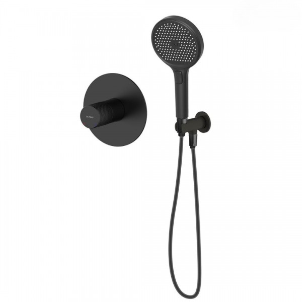 Oltens Hamnes zestaw prysznicowy podtynkowy czarny mat 36035300