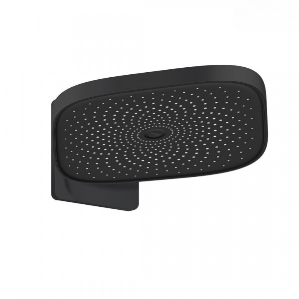 Oltens Vann (S) Krafta deszczownica 26x26 cm kwadratowa prysznicowa z ramieniem czarny mat 36040300