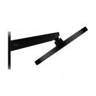 Oltens Vann (S) Krafta deszczownica 26x26 cm kwadratowa prysznicowa z ramieniem czarny mat 36040300