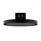 Oltens Regna Krafta deszczownica okrągła 32 cm prysznicowa z ramieniem czarny mat 36041300
