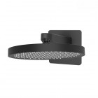 Oltens Regna Krafta deszczownica okrągła 32 cm prysznicowa z ramieniem czarny mat 36041300