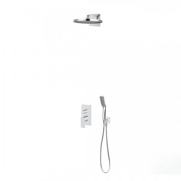 Oltens Hadsel zestaw prysznicowy podtynkowy deszczownica 26 cm chrom 36042100