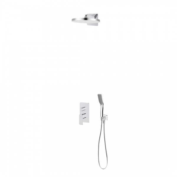 Oltens Hadsel zestaw prysznicowy podtynkowy deszczownica 32 cm chrom 36029100