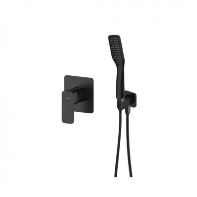 Oltens Hadsel zestaw prysznicowy podtynkowy czarny mat 36048300