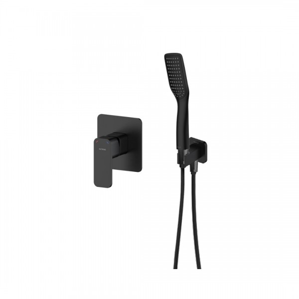 Oltens Hadsel zestaw prysznicowy podtynkowy czarny mat 36048300