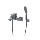 Oltens Hadsel bateria wannowo-prysznicowa ścienna grafit 36056400