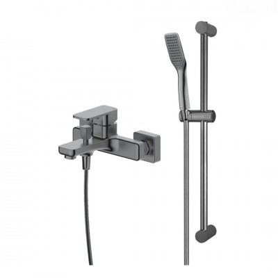 Oltens Hadsel bateria wannowo-prysznicowa ścienna grafit 36058400