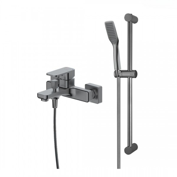 Oltens Hadsel bateria wannowo-prysznicowa ścienna grafit 36058400