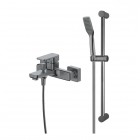 Oltens Hadsel bateria wannowo-prysznicowa ścienna grafit 36058400