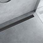 Oltens Langan Slim maskownica odpływu liniowego 60 cm czarny połysk/czarny mat 30017300