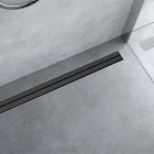 Oltens Langan Slim odpływ prysznicowy liniowy 60 cm czarny połysk/czarny mat 30009300
