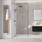 Oltens Nordlis lustro 60x80 cm prostokątne z oświetleniem LED miedź szczotkowana 64105610