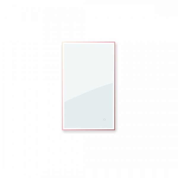 Oltens Nordlis lustro 60x100 cm prostokątne z oświetleniem LED miedź szczotkowana 64106610