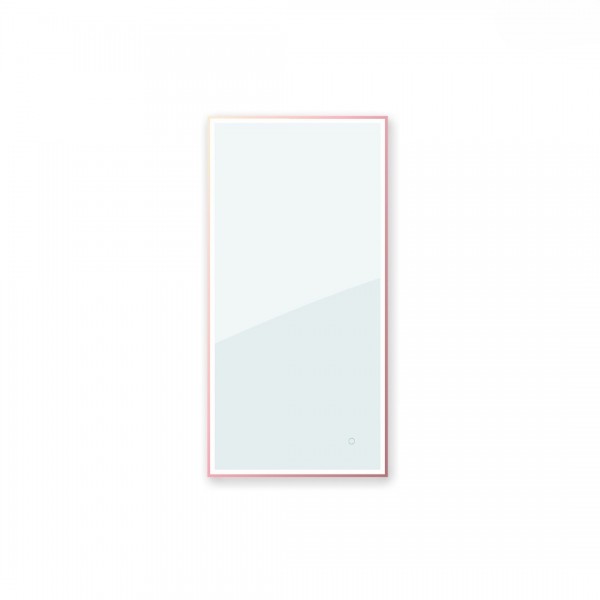 Oltens Nordlis lustro 60x120 cm prostokątne z oświetleniem LED miedź szczotkowana 64107610