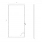 Oltens Nordlis lustro 60x120 cm prostokątne z oświetleniem LED miedź szczotkowana 64107610