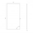 Oltens Nordlis lustro 60x120 cm prostokątne z oświetleniem LED miedź szczotkowana 64112610